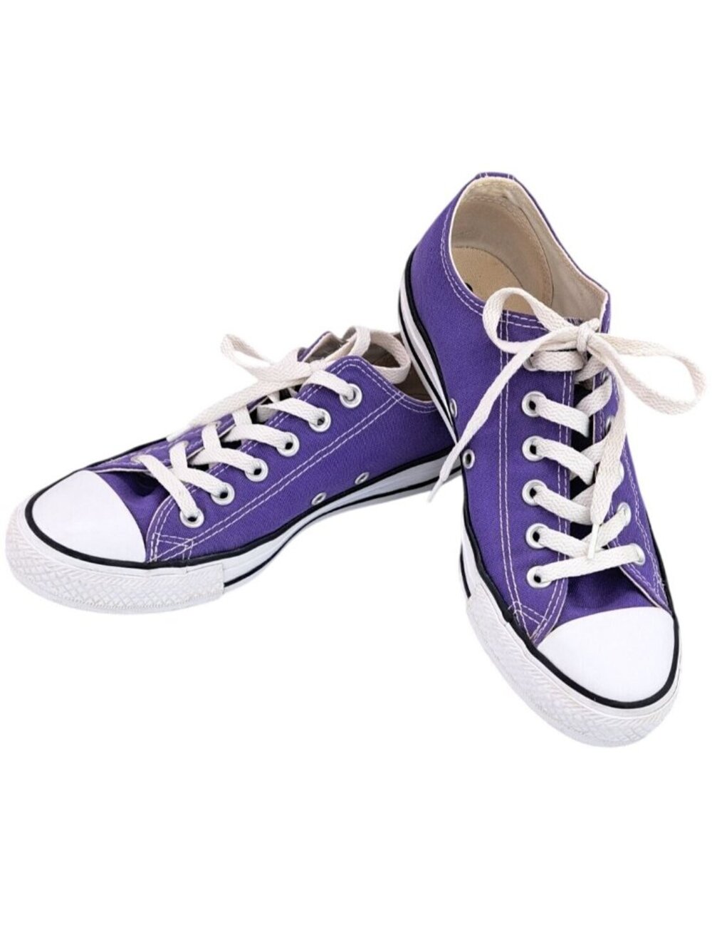 Converse All Star Purple Low-Top Women 8 Men 6 Sneaker Lace Up Shoe Unisex Chuck